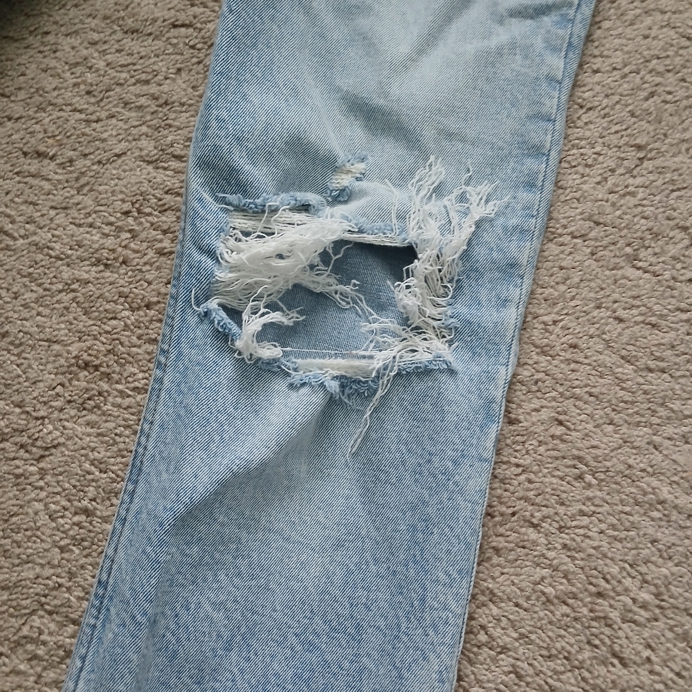Abercrombie & Fitch Ultra High Rise 90's Straight leg Jeans size 0/25 - Picture 6 of 12